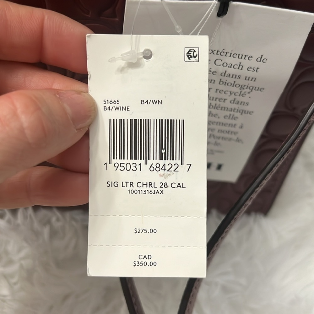 Coach bag 💼 and crossbody color wine - Picture 3 of 4
